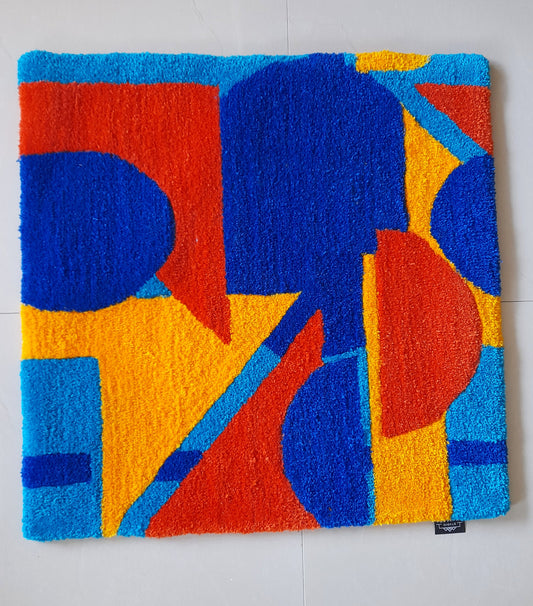 Abstract Art Rug - Handmade rug