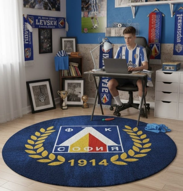 PFC Levski Sofia Soccer Club - Luxury Handmade Rug