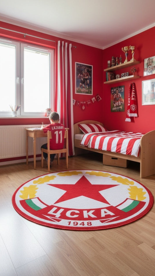 PFC CSKA Sofia Soccer Club - Luxury Handmade Rug